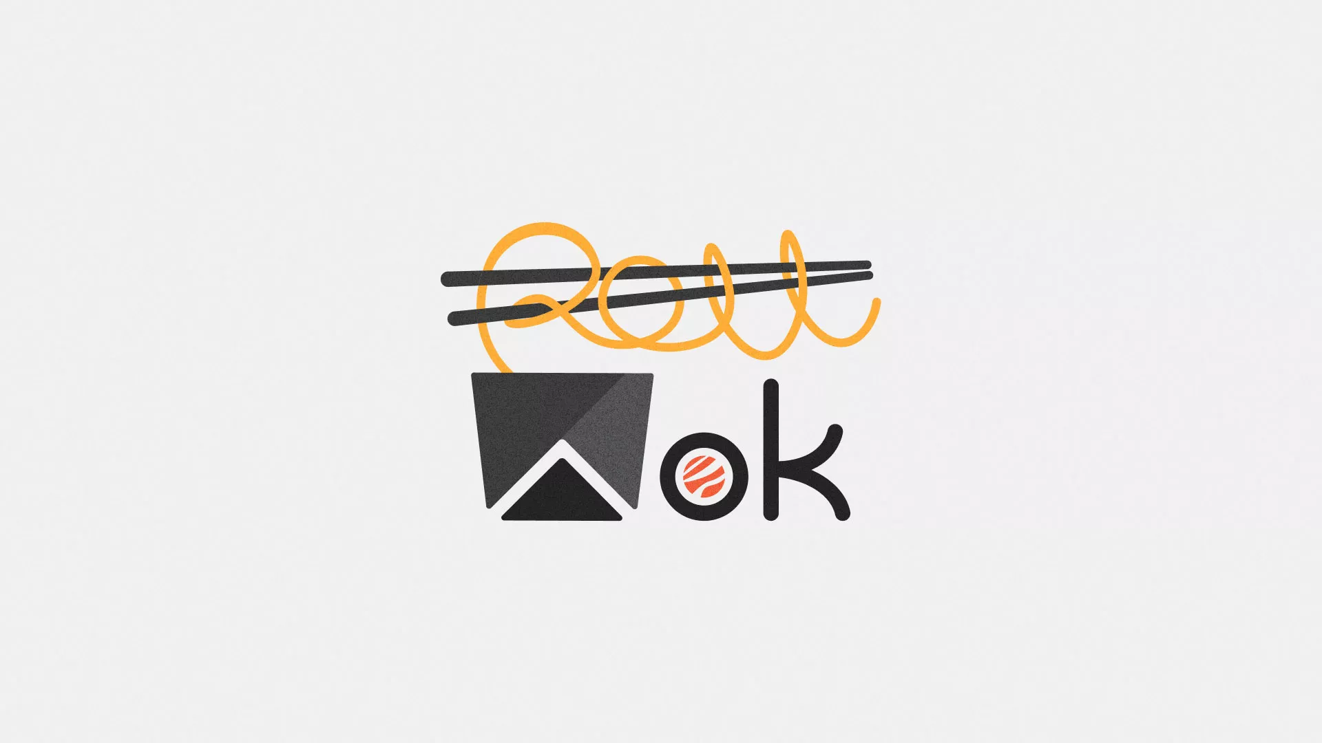 Разработка логотипа в Кашине для суши-бара «Roll Wok Club» Разработка логотипа в Кашине для суши-бара «Roll Wok Club»